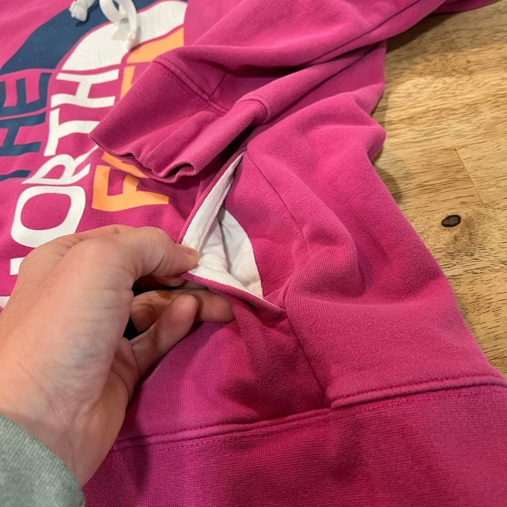 The North Face women’s pink hoodie hiking camping size medium - Picture 8 of 10